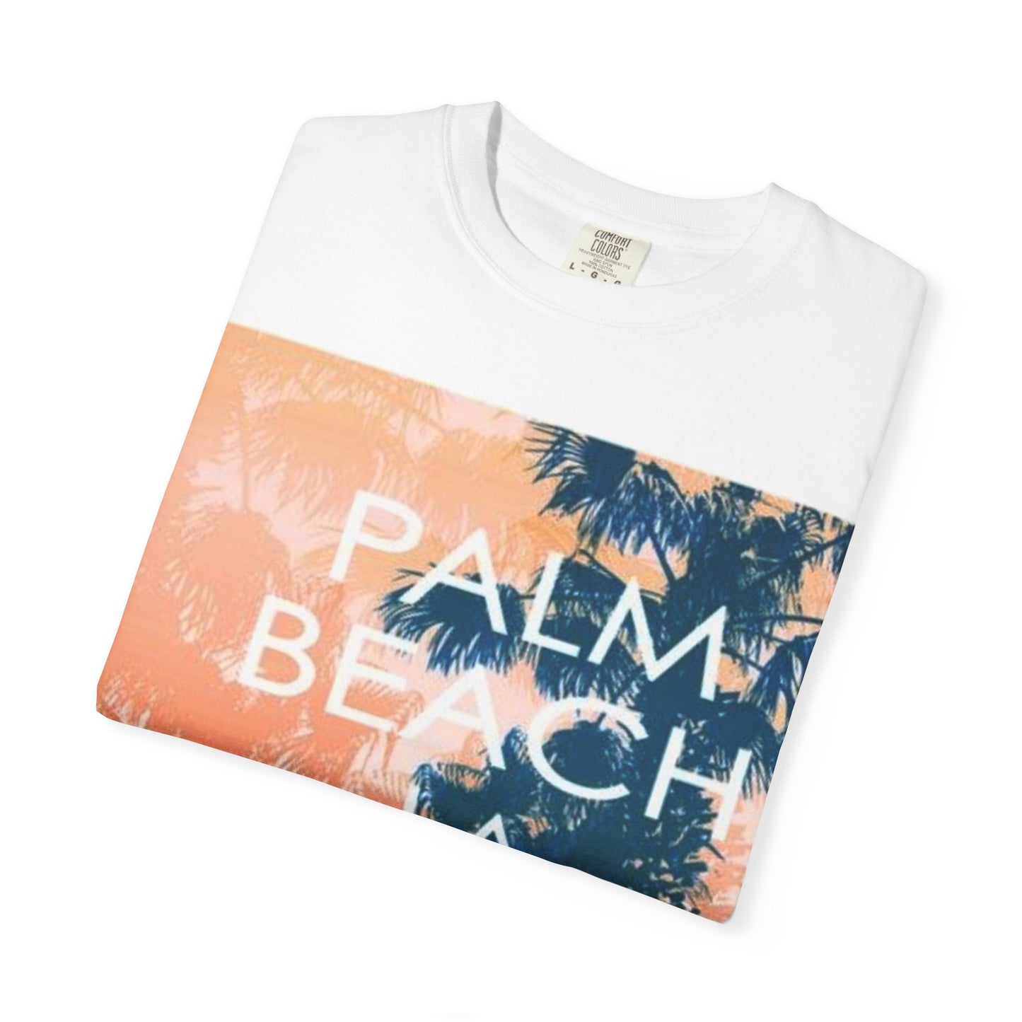Vintage Palm Beach T-Shirt, Casual Outdoor Wear, Unisex Summer Tee, Beach Vacation Apparel, Retro Graphic Tee