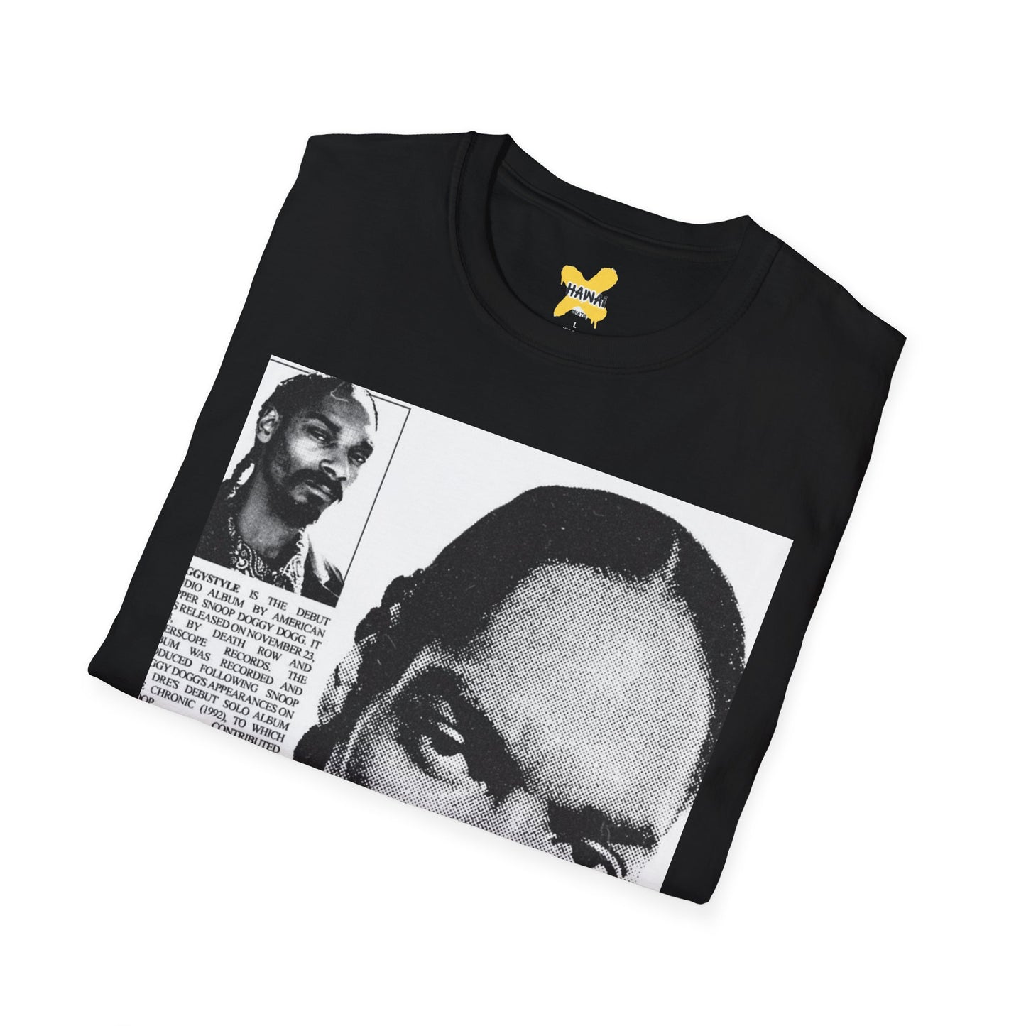Retro Hip-Hop Unisex Softstyle T-Shirt with Snoop Dogg Design