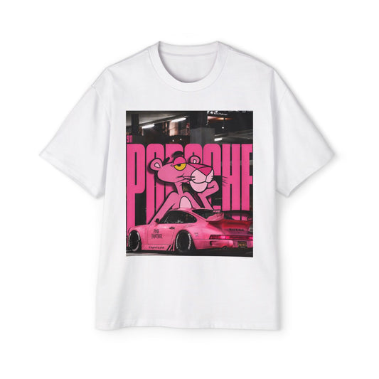 Pink Panther Streetwear Tee — Retro Racing Graphic Shirt