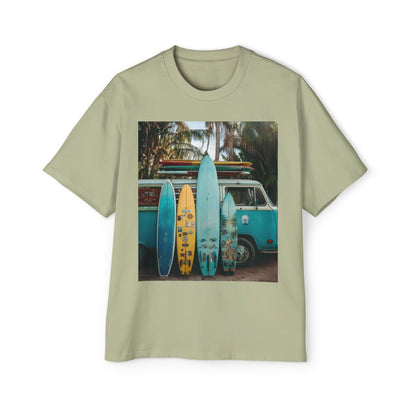 Surf Van Photo T‑Shirt — Vintage Surfboard Beach Tee