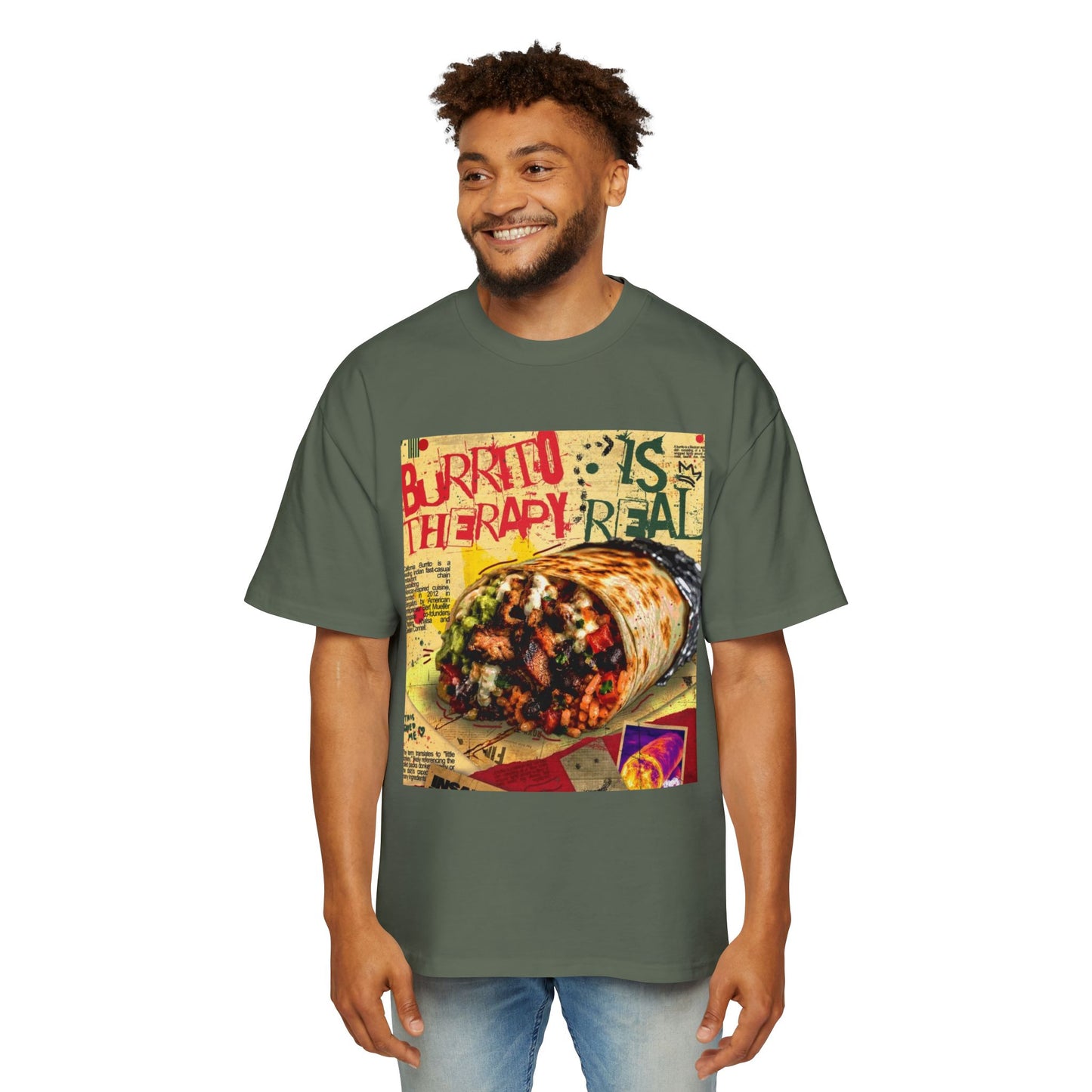 Burrito Is Therapy Tee — Funny Food Graphic T-Shirt