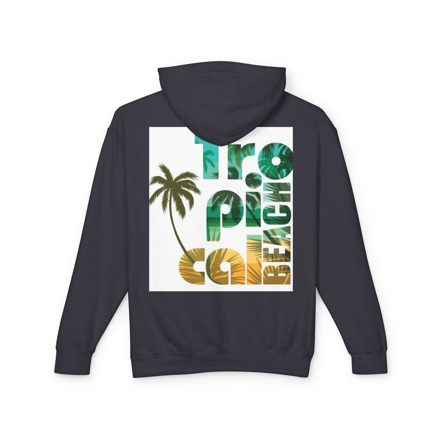 Tropical Beach Vibes Lightweight Unisex Hoodie