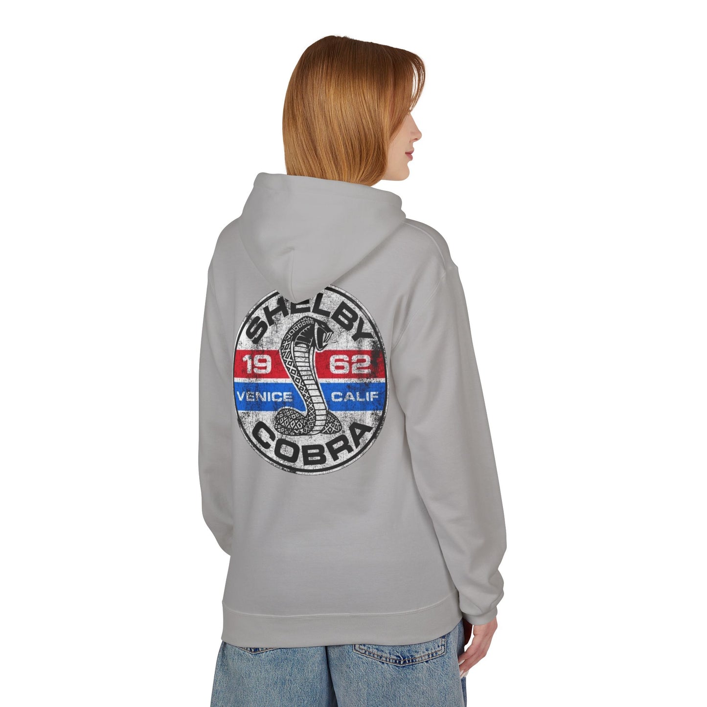 Vintage Shelby Cobra Hoodie - Unisex Midweight Softstyle Fleece with Classic Design