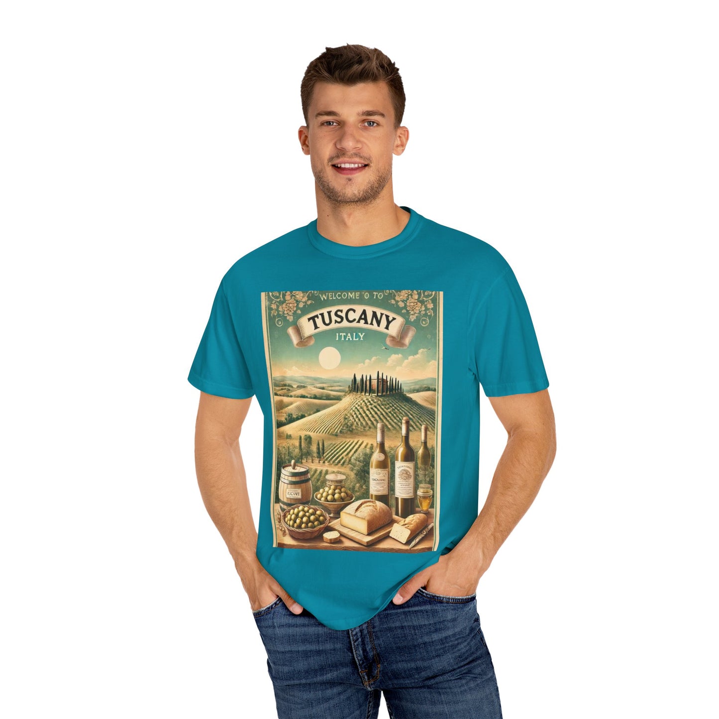 Vintage Tuscany Scene Unisex T-Shirt