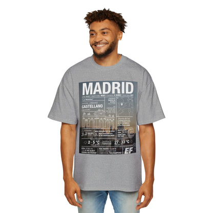 Madrid Graphic Tee — Vintage City Weather Poster T‑Shirt