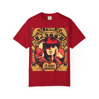 Vintage Rock Tee - Tom Petty Inspired Unisex Garment-Dyed T-shirt, Music Lover Gift, Casual Style, Band Merch, Retro Apparel