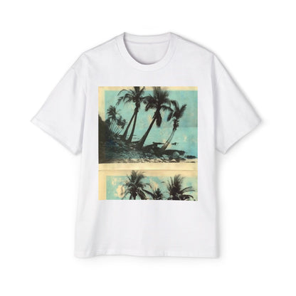 T-Shirt — Vintage Palm Beach Graphic Tee (Retro Tropical Sunset)