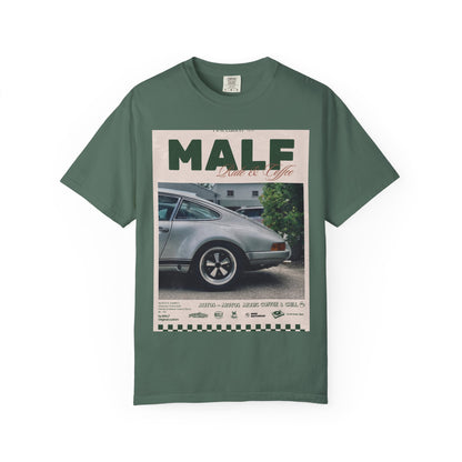 Vintage Porsche Photo Tee — "MALF Live to Ride" Graphic T-Shirt