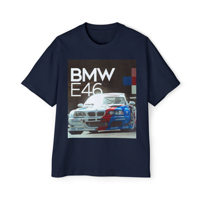 BMW E46 Racing Tee — Mens Oversized Car Graphic T-Shirt