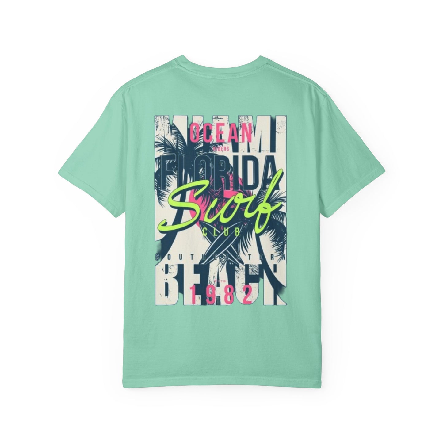 Ocean Florida Surf Club T-Shirt - Unisex Garment-Dyed Tee for Beach Lovers