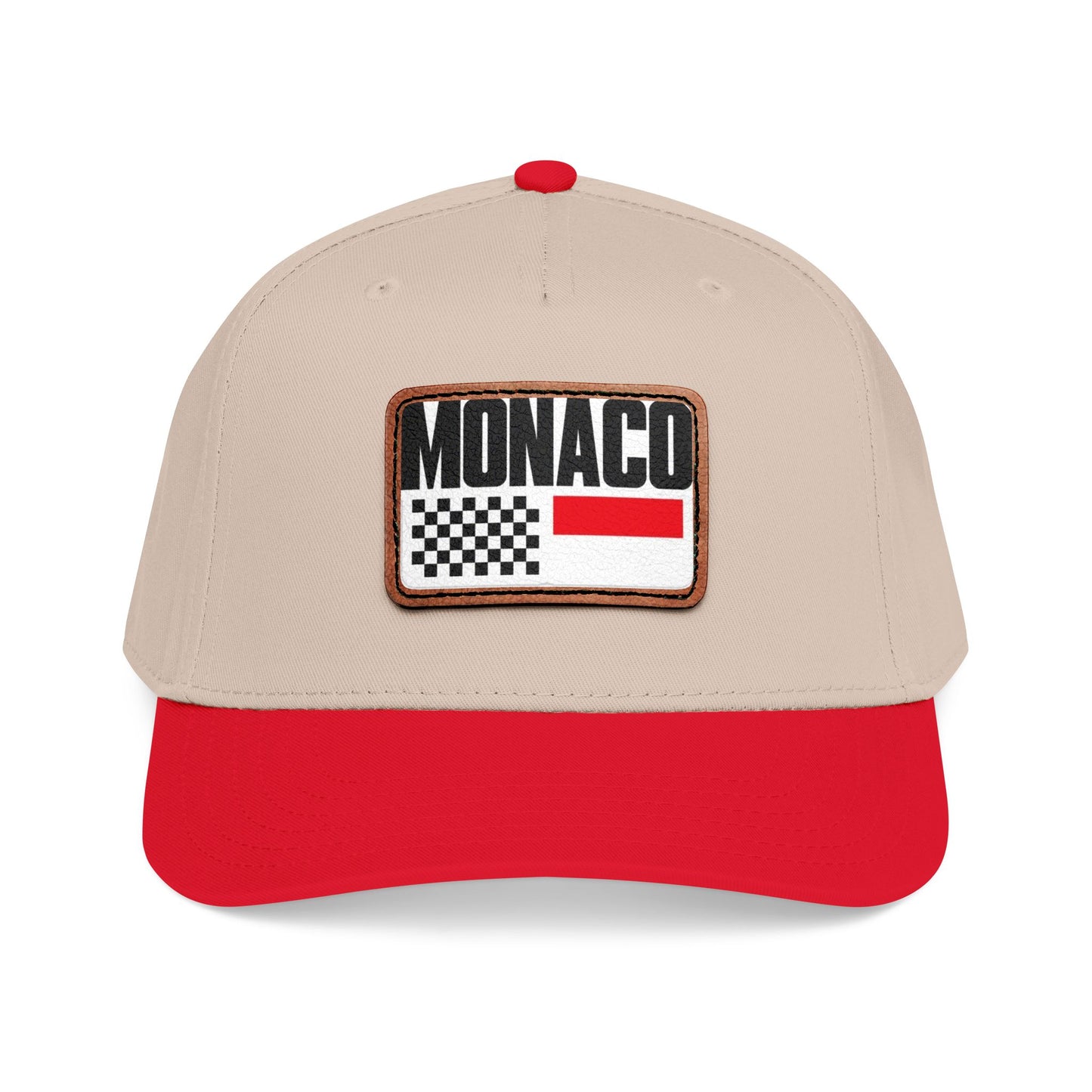 Monaco Leather Patch Baseball Cap – Vintage Racing Flag Hat