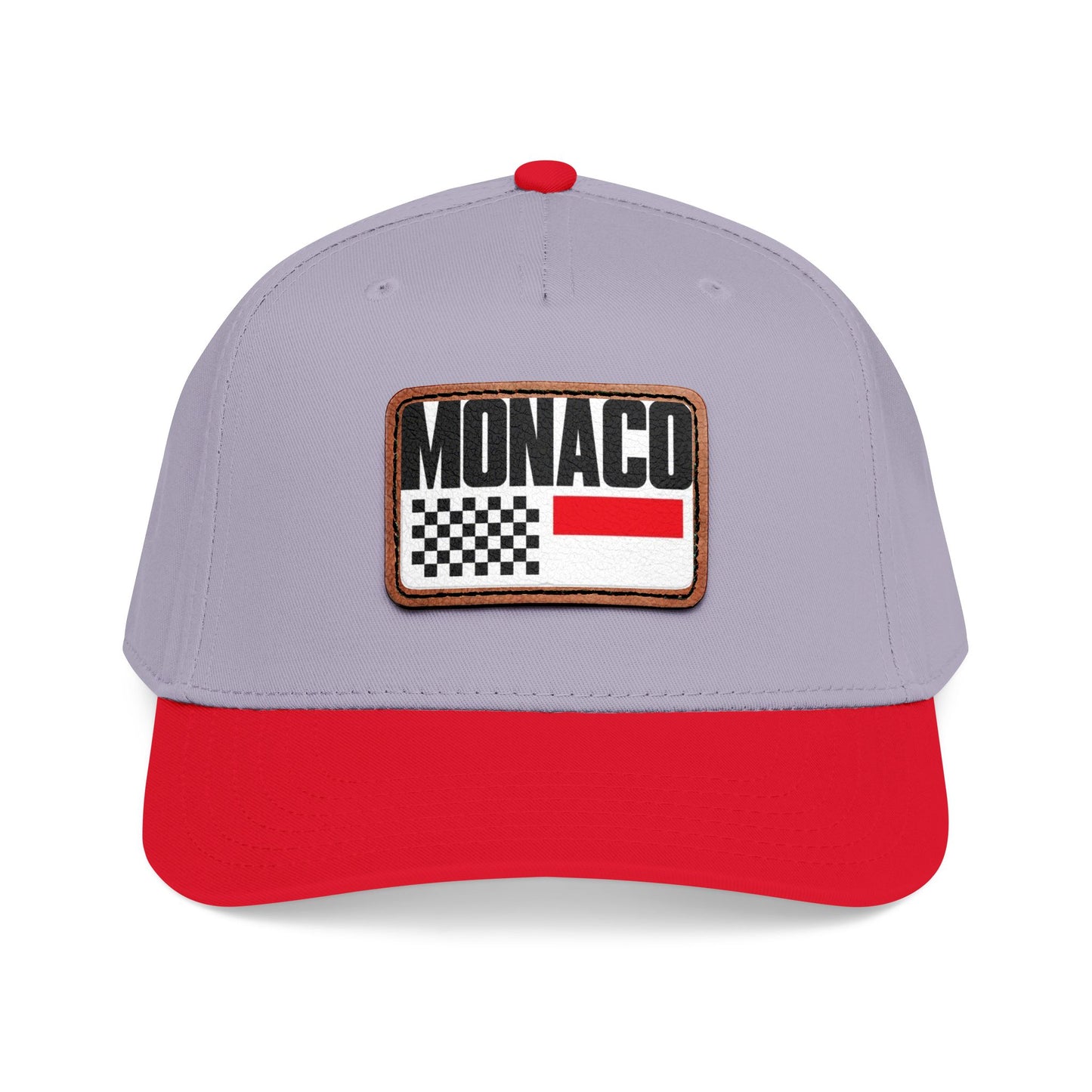 Monaco Leather Patch Baseball Cap – Vintage Racing Flag Hat