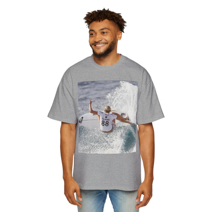 Surf Photo Oversized Tee — Wave Rider Graphic T-Shirt