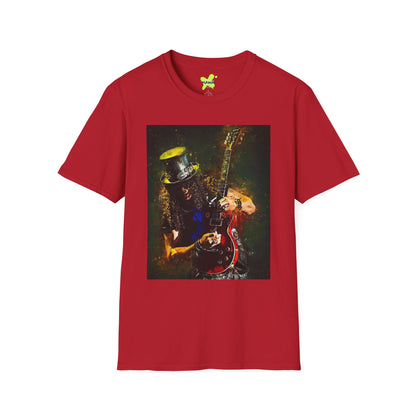 Rock Legend Unisex Softstyle T-Shirt - Vintage Guitar Design