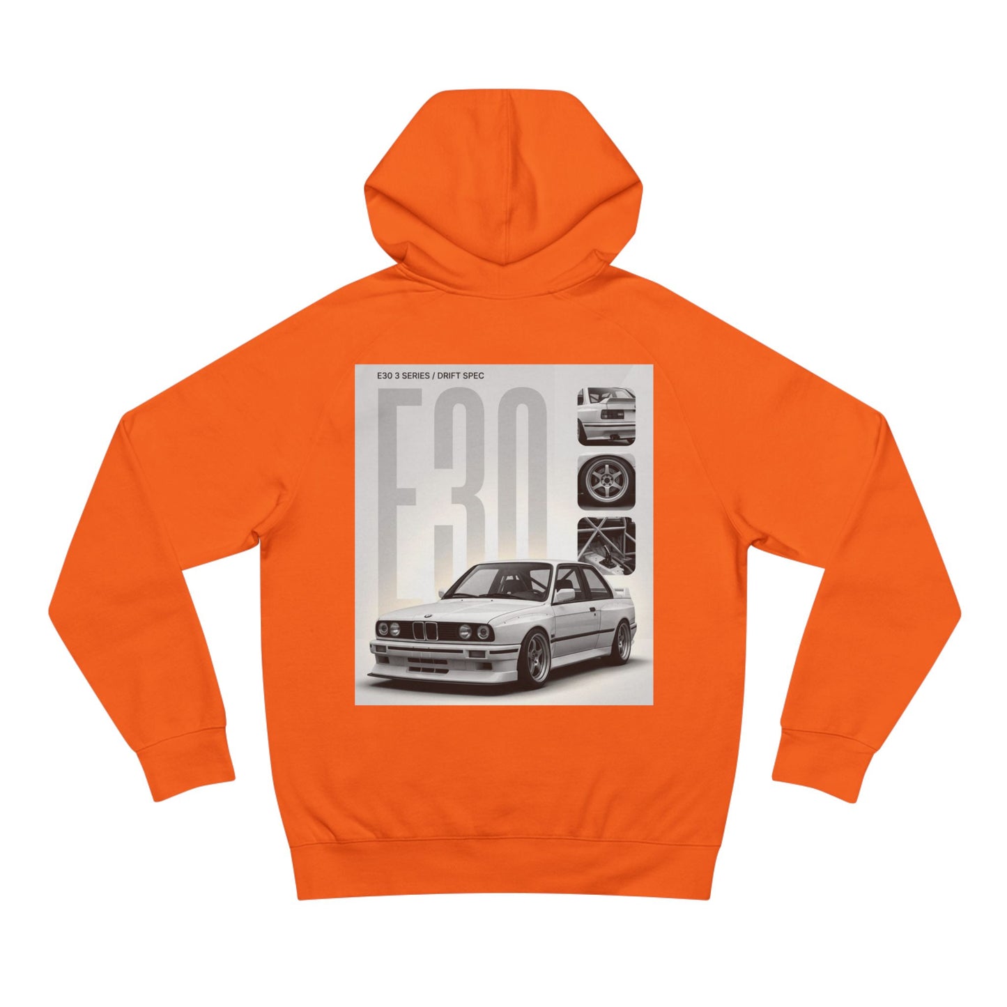 BMW E30 Hoodie — Vintage Motorsport Graphic Pullover