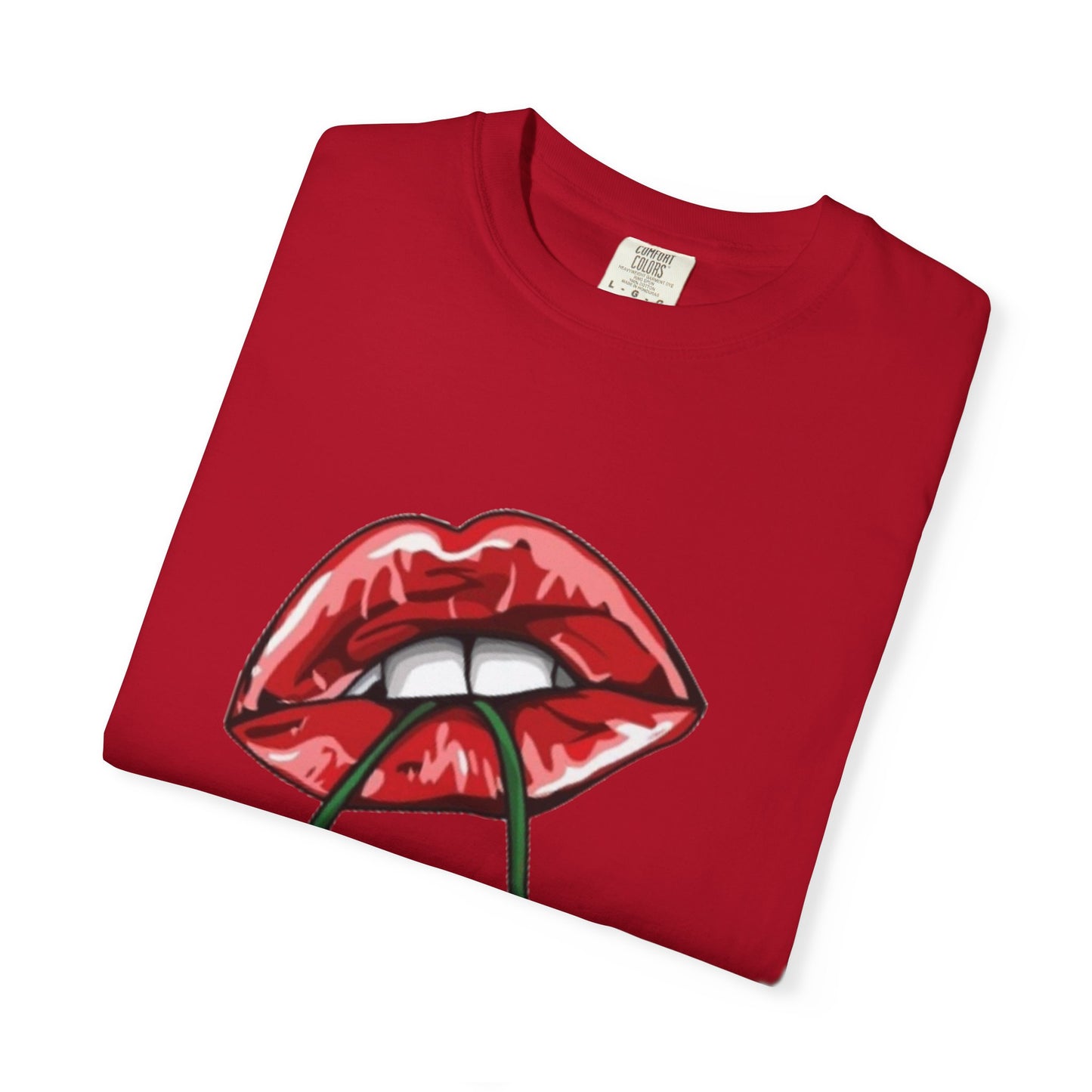 Retro Cherry Lips Unisex T-shirt - Trendy Graphic Tee