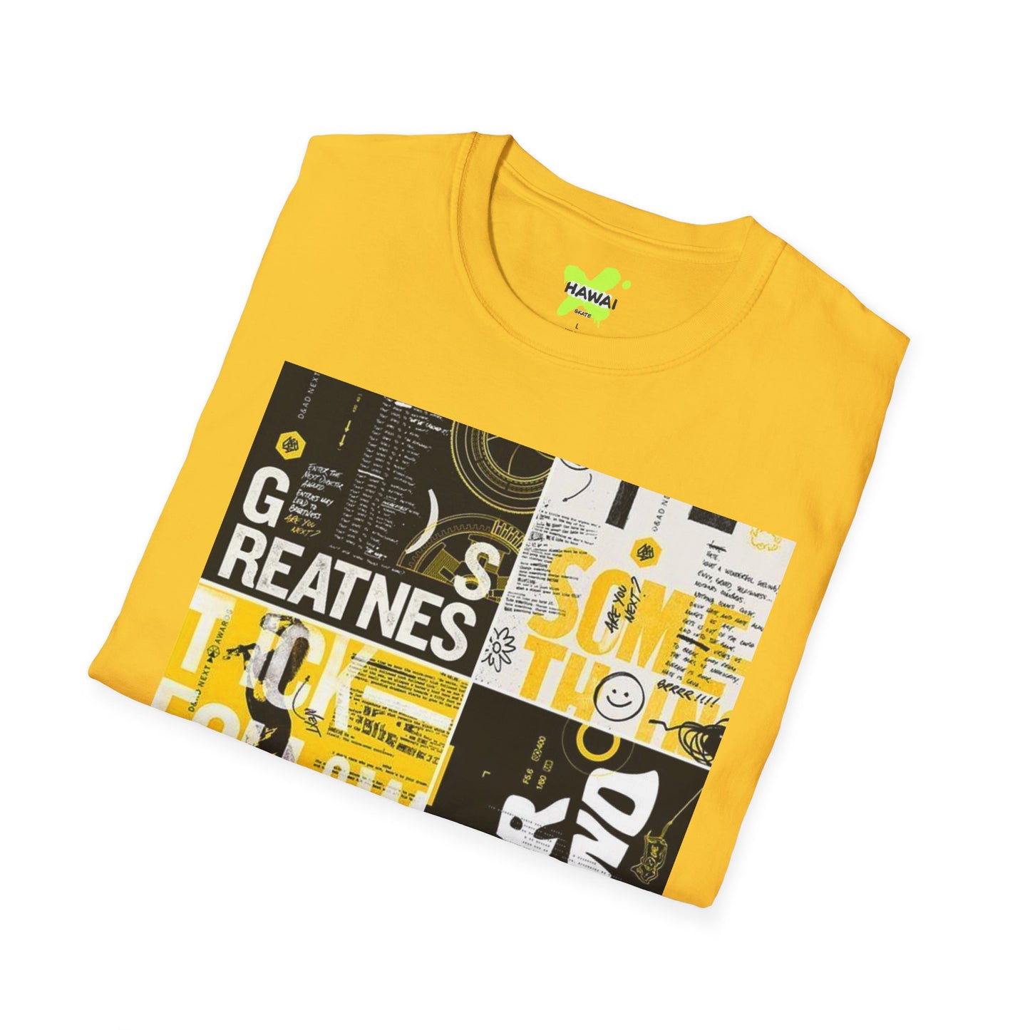 Unisex Graphic Tee - 'Never Give Up' Inspirational T-Shirt