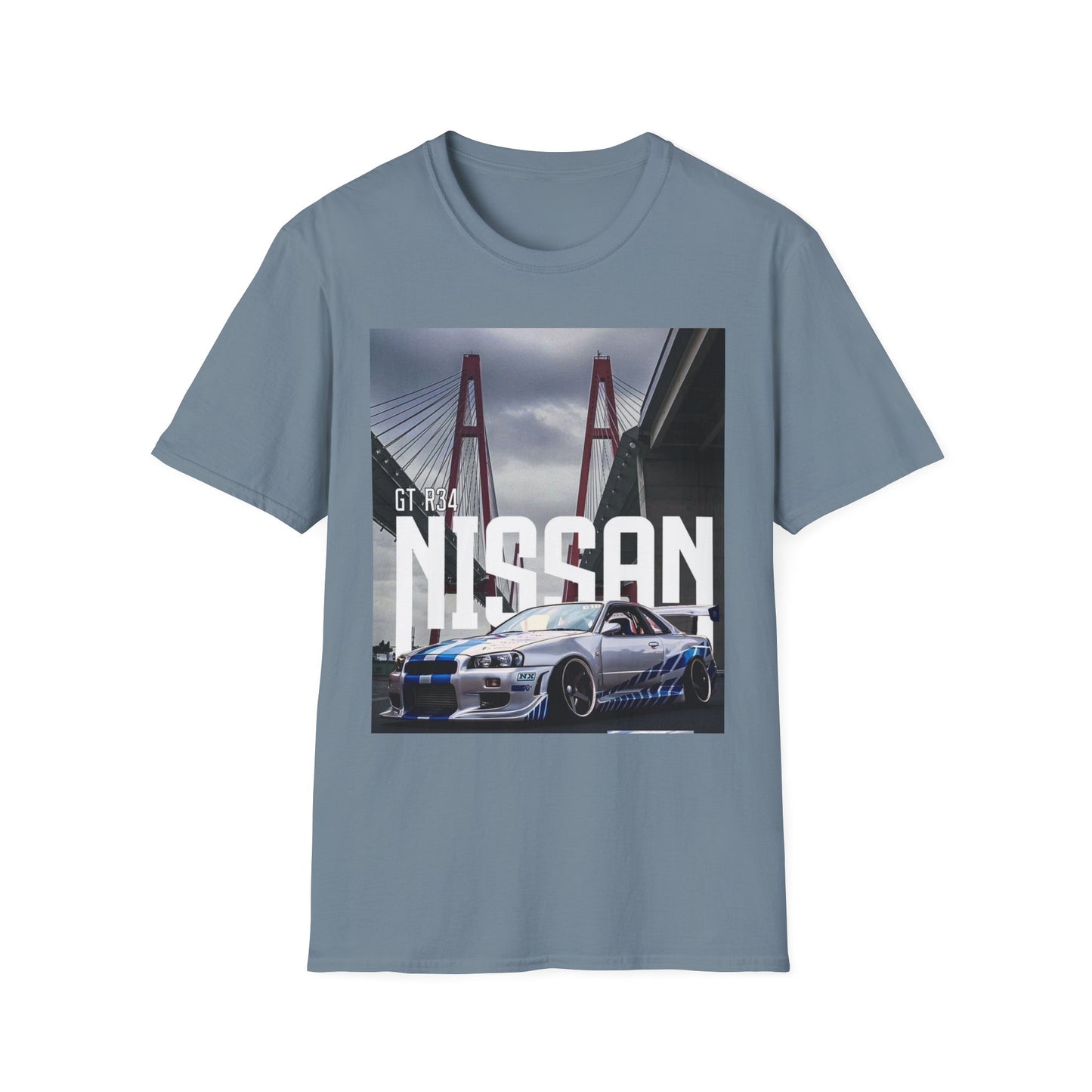 Nissan GT-R 34 Unisex Softstyle T-Shirt - Car Enthusiast Apparel