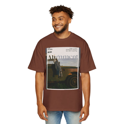 Alignment Vintage Jeep Graphic Tee – Men's Oversized Photo Print
