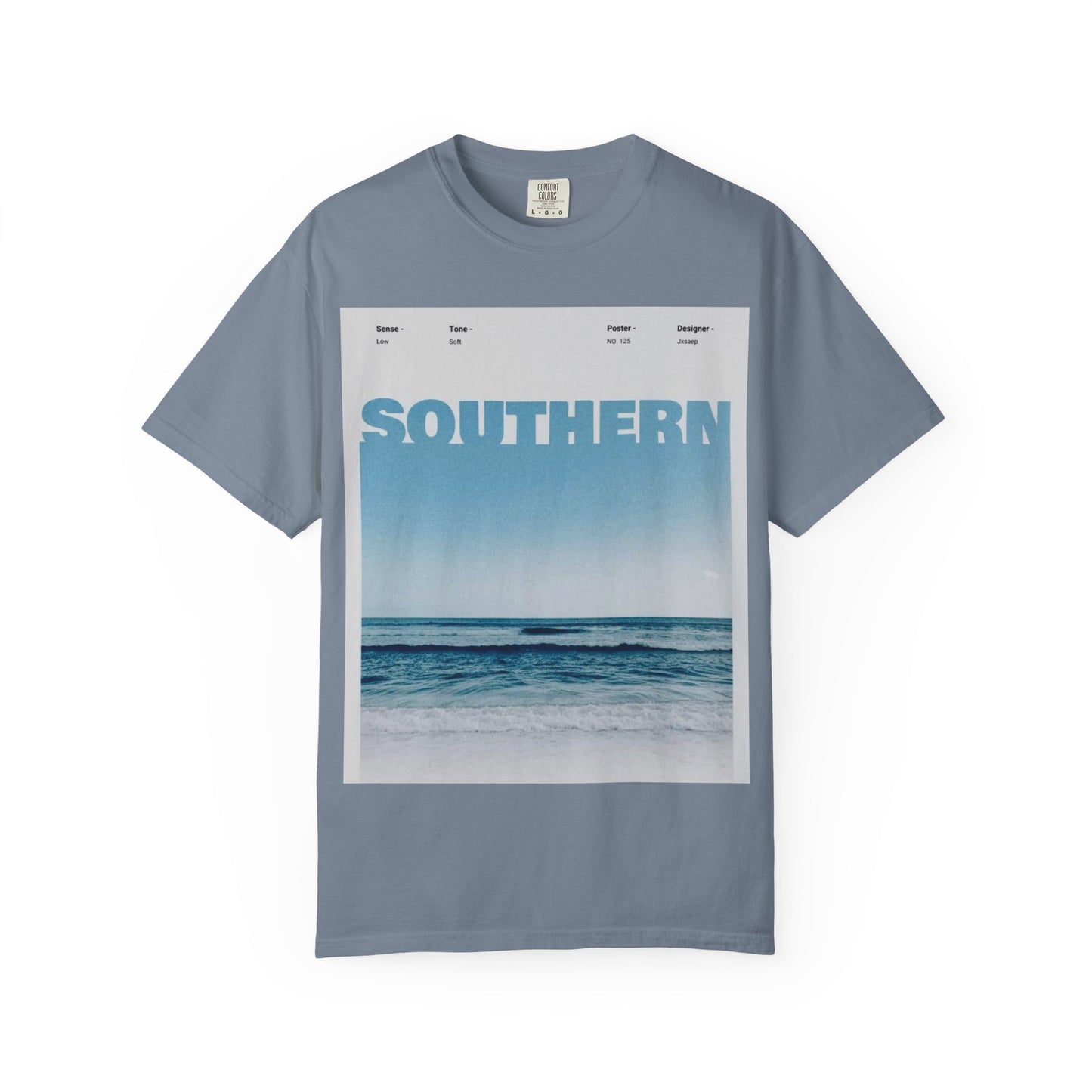 Southern Beach Photo T-Shirt — Ocean Waves Graphic Tee