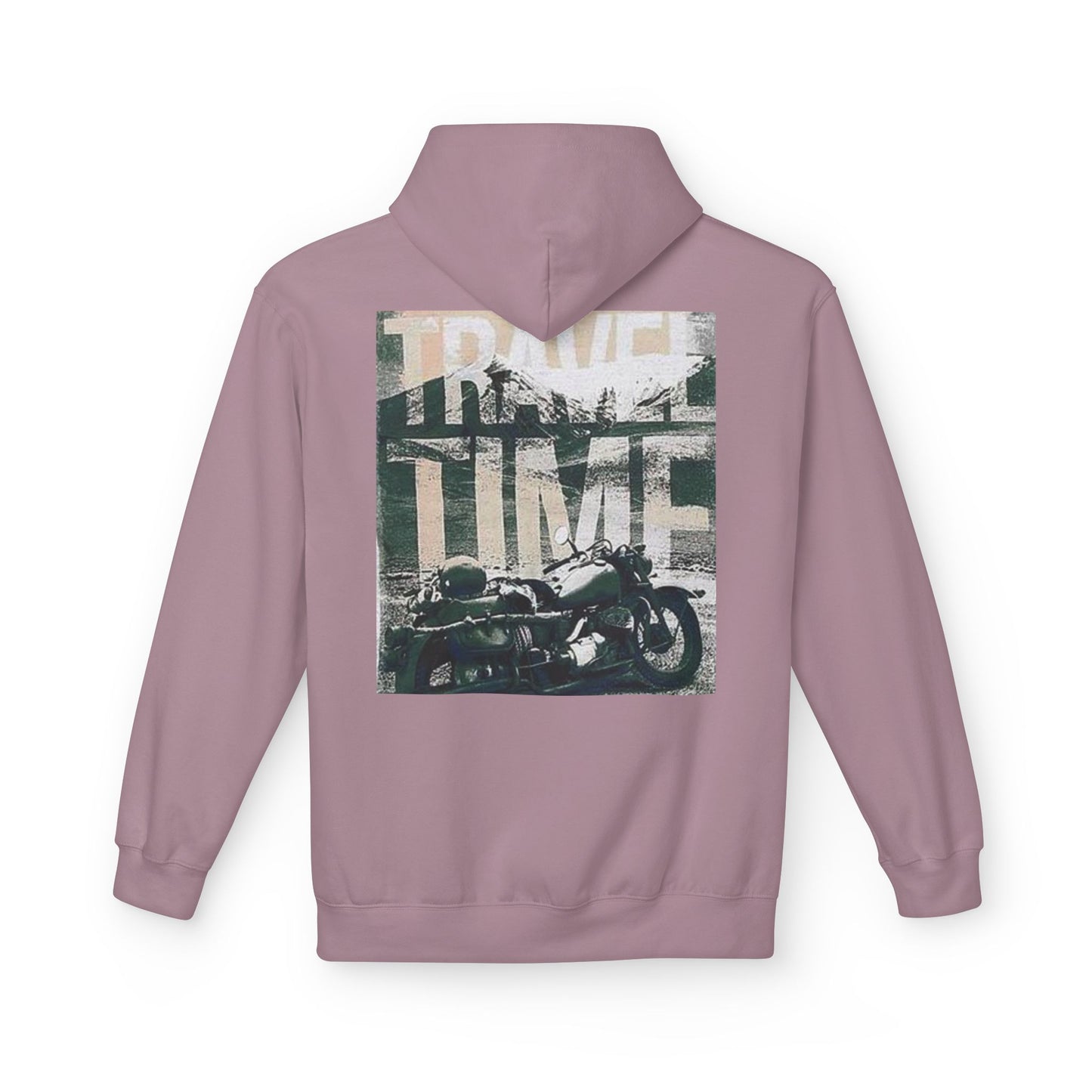 Travel Time Motorcycle Hoodie — Vintage Road Trip Graphic Hoodie