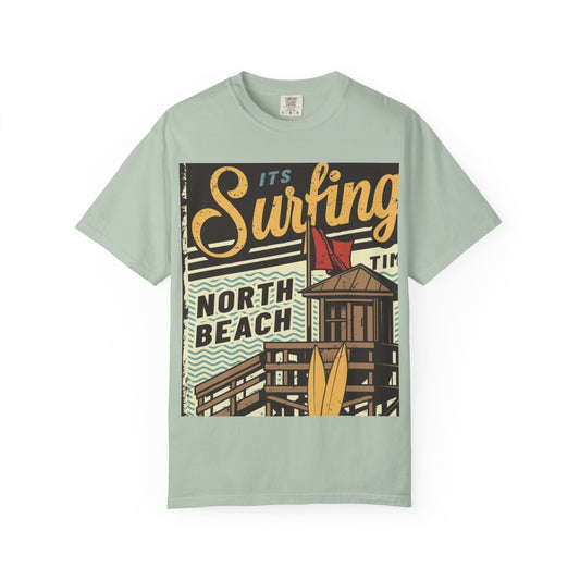 Surf Vibes Unisex T-Shirt - Retro Beach Tee, Casual Style, Summer Wear, Gift for Beach Lovers, Surfing Enthusiasts