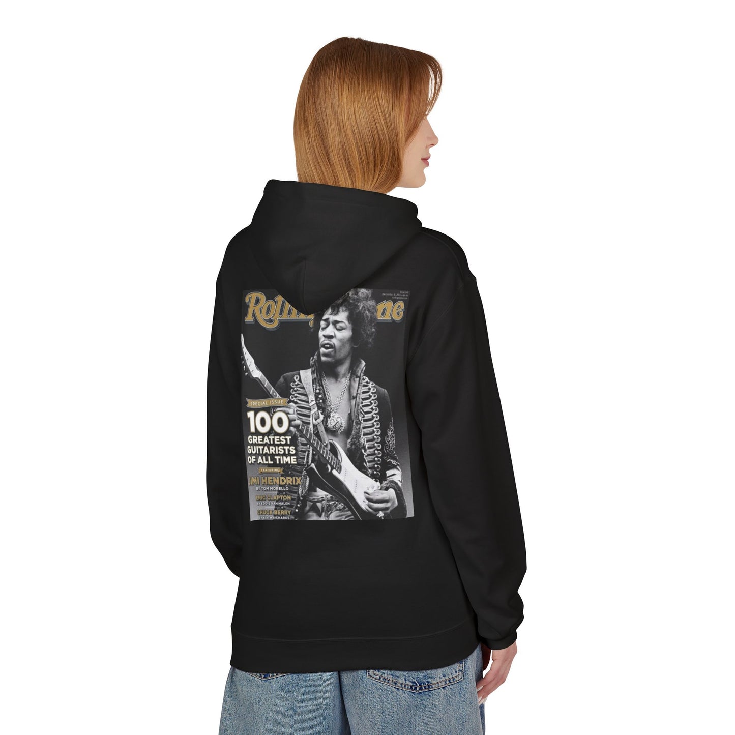 Jimi Hendrix Tribute Fleece Hoodie - Unisex Midweight Softstyle