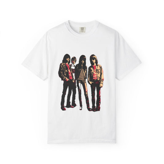 Rock Band Graphic Unisex Garment-Dyed T-Shirt