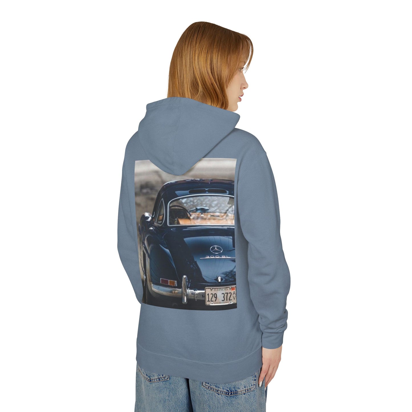 Classic Car Lover's Lightweight Hoodie | Unisex Cozy Sweatshirt, Perfect Gift for Car Enthusiasts, Casual Wear & Retro Style