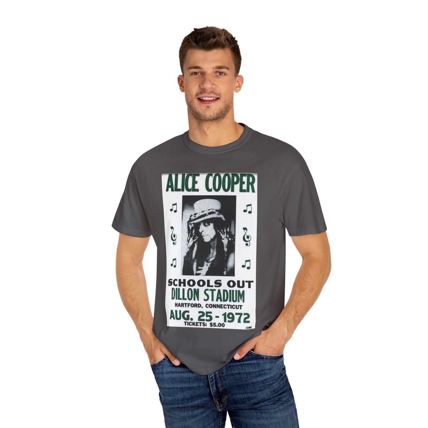 Vintage Alice Cooper Concert T-Shirt - Unisex Garment-Dyed Tee