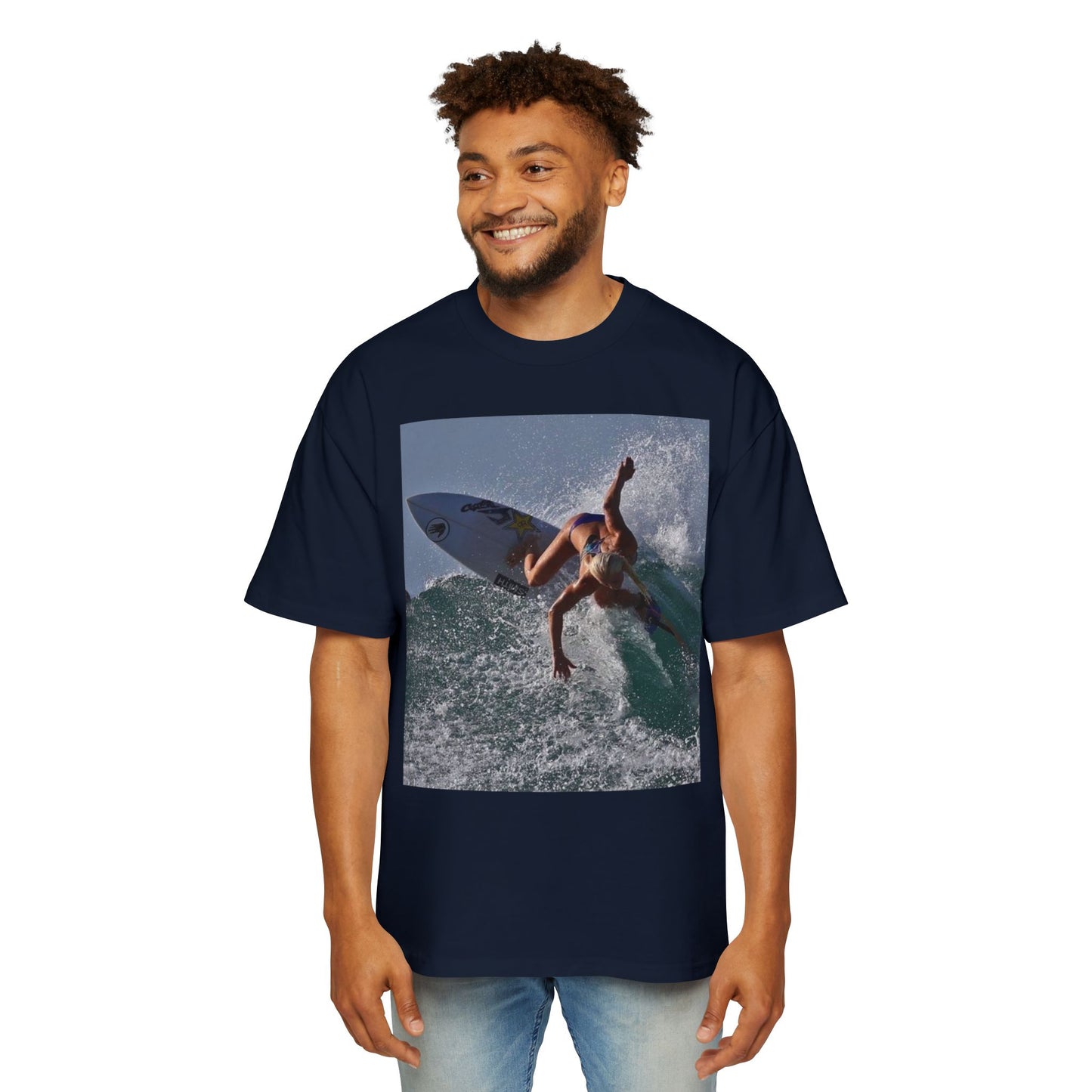 Surf Photo T-Shirt — Men’s Oversized Surfing Tee