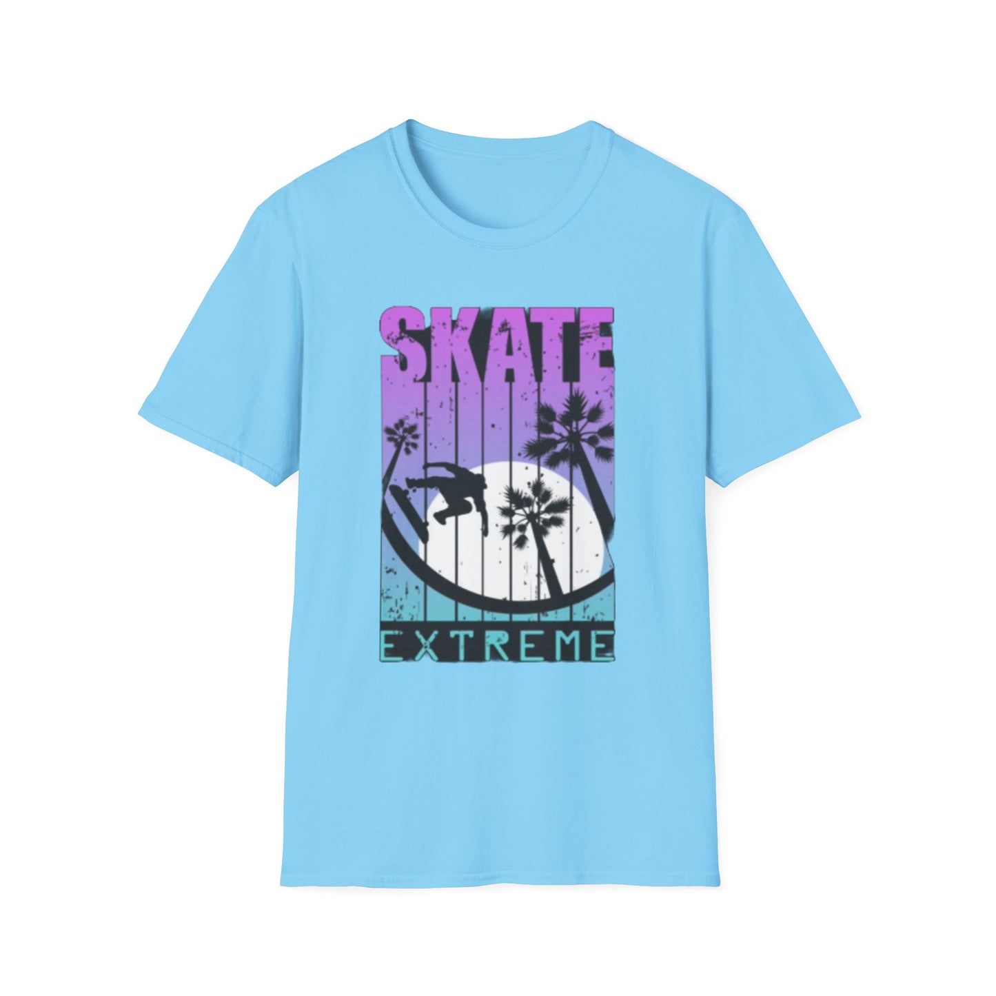 Skate Extreme Unisex Softstyle T-Shirt - Vibrant Graphic Tee for Skate Enthusiasts