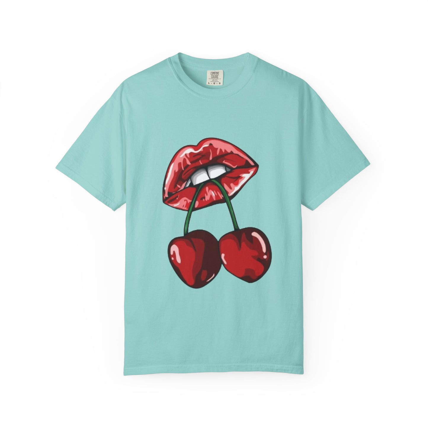 Retro Cherry Lips Unisex T-shirt - Trendy Graphic Tee