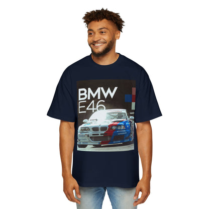 BMW E46 Racing Tee — Mens Oversized Car Graphic T-Shirt