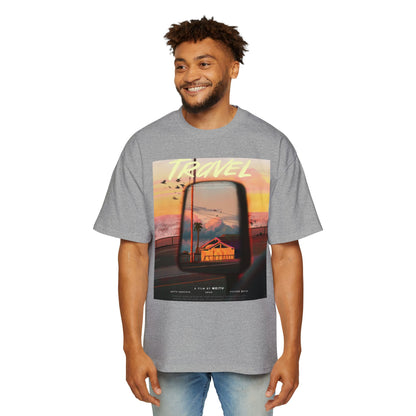Travel Sunset Tee — Retro Roadside Mirror Graphic T-Shirt