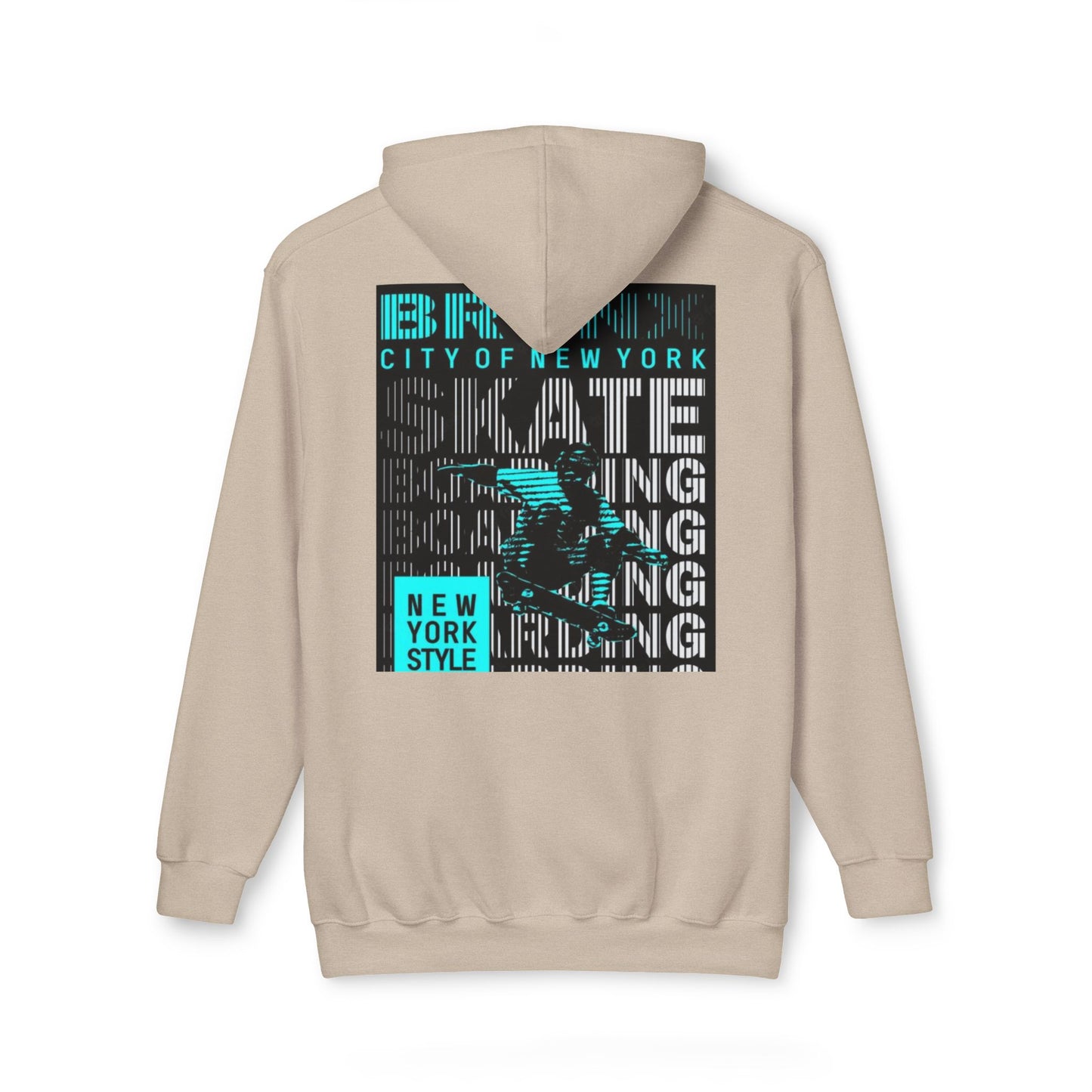 NYC Inspired Unisex Hoodie, Skate Style, Streetwear Sweatshirt, Casual Layer, Gift for Him/Her, Made in USA