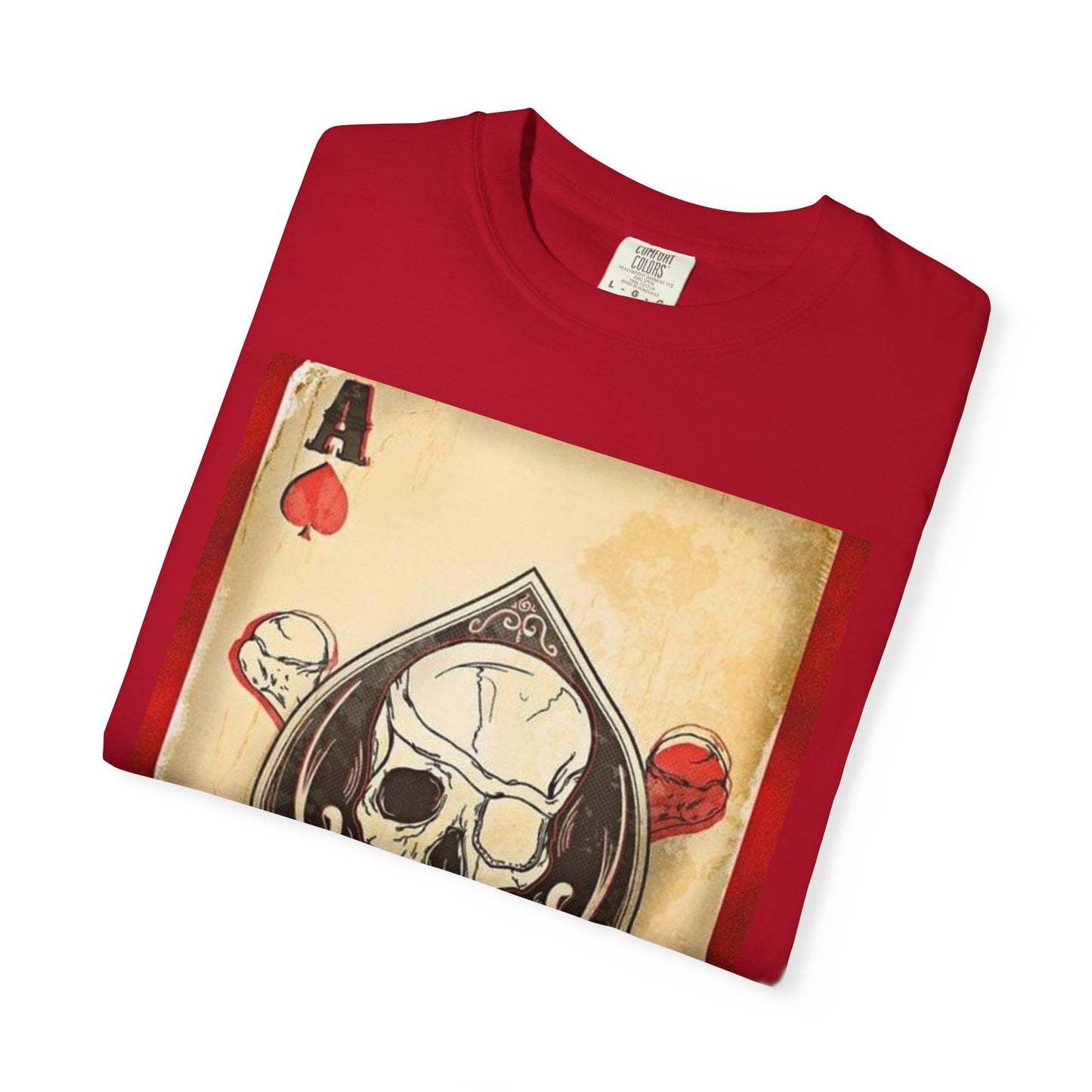 Vintage Skull & Ace of Spades Unisex T-Shirt - Perfect for Gamers and Rock Fans