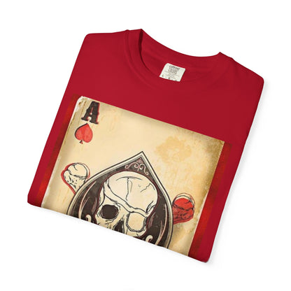 Vintage Skull & Ace of Spades Unisex T-Shirt - Perfect for Gamers and Rock Fans