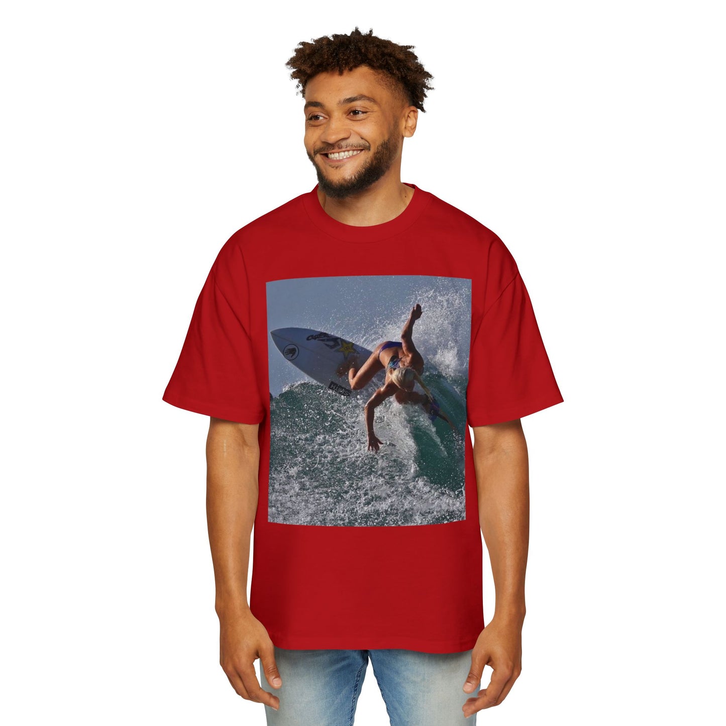 Surf Photo T-Shirt — Men’s Oversized Surfing Tee