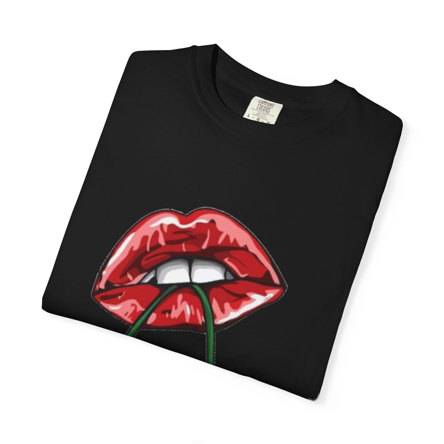 Retro Cherry Lips Unisex T-shirt - Trendy Graphic Tee