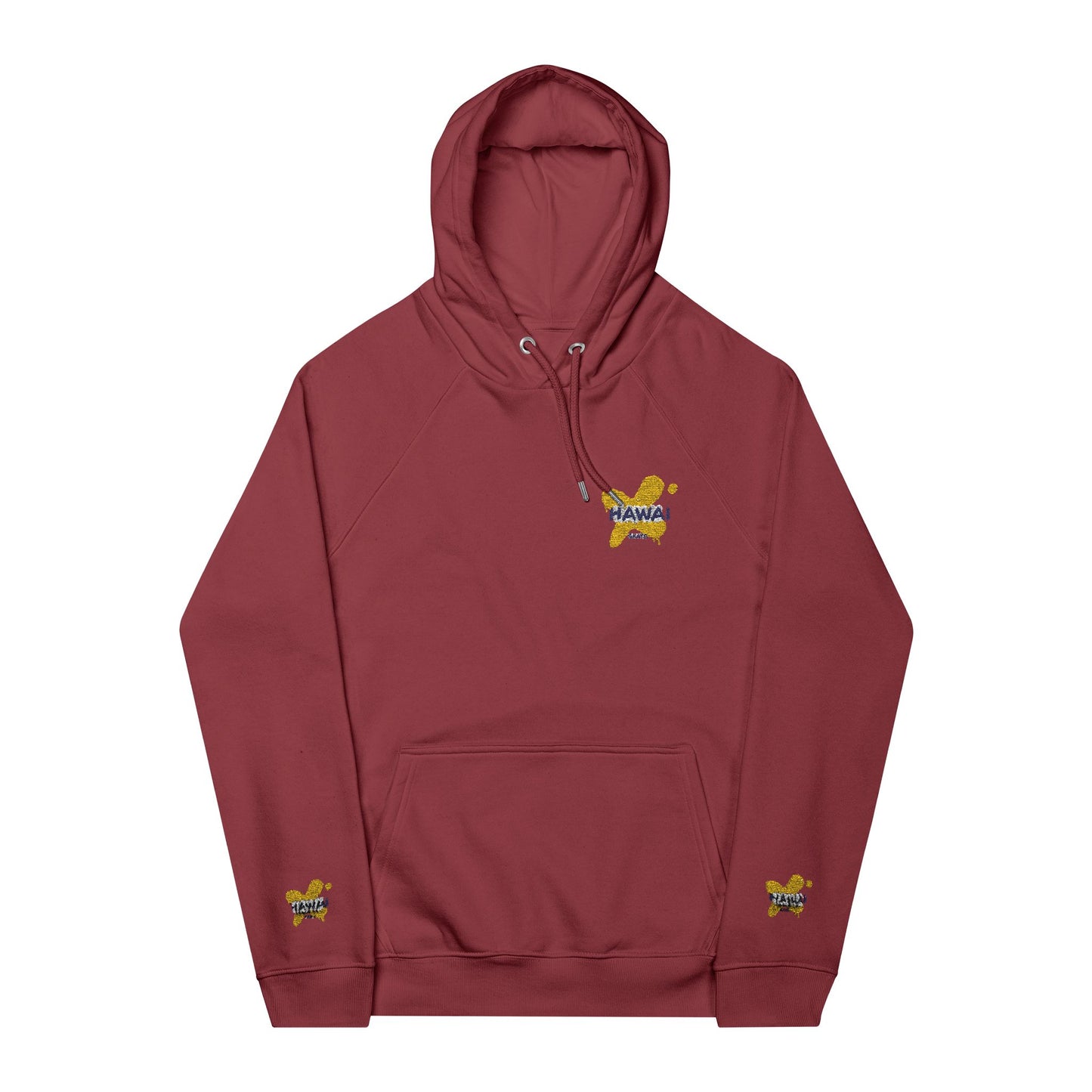 Unisex Eco Raglan Hoodie (Embroidery)