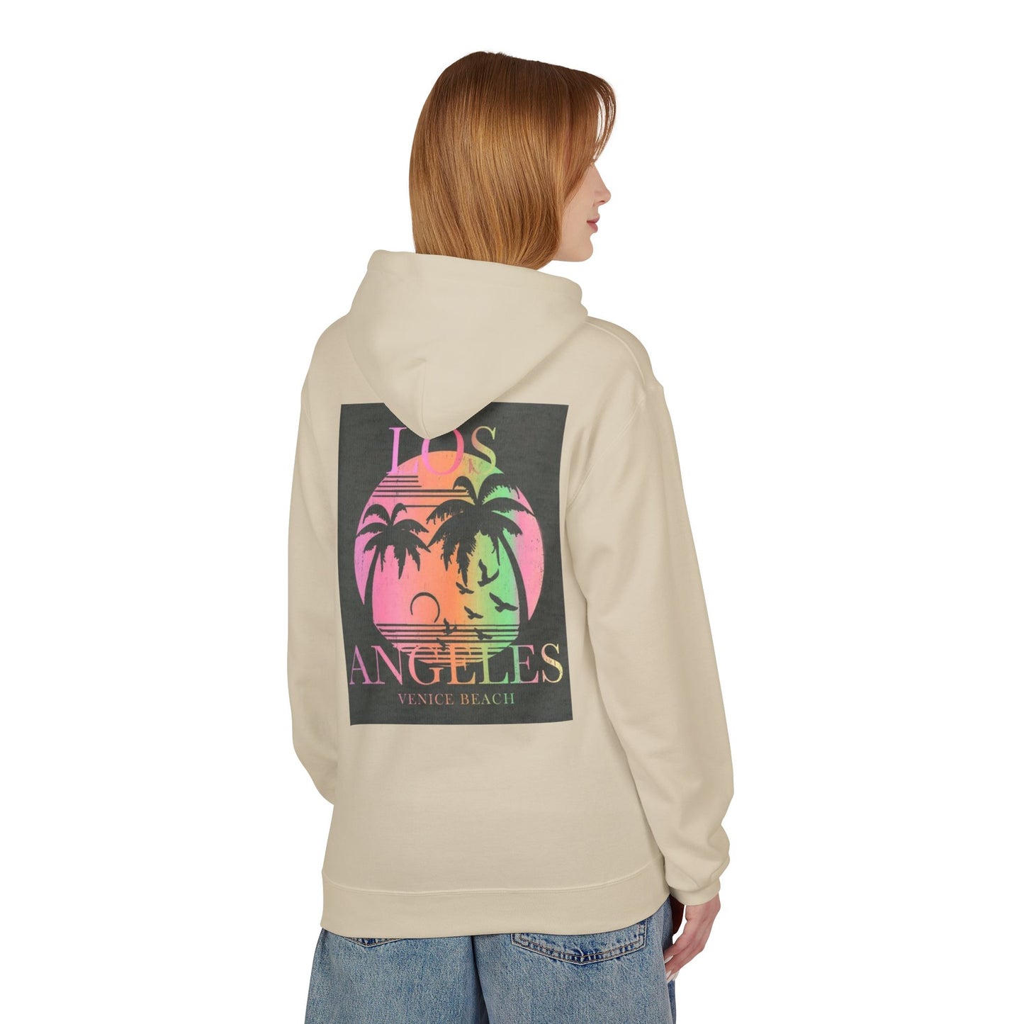 Los Angeles Venice Beach Graphic Hoodie - Cozy Unisex Fleece for Casual Style