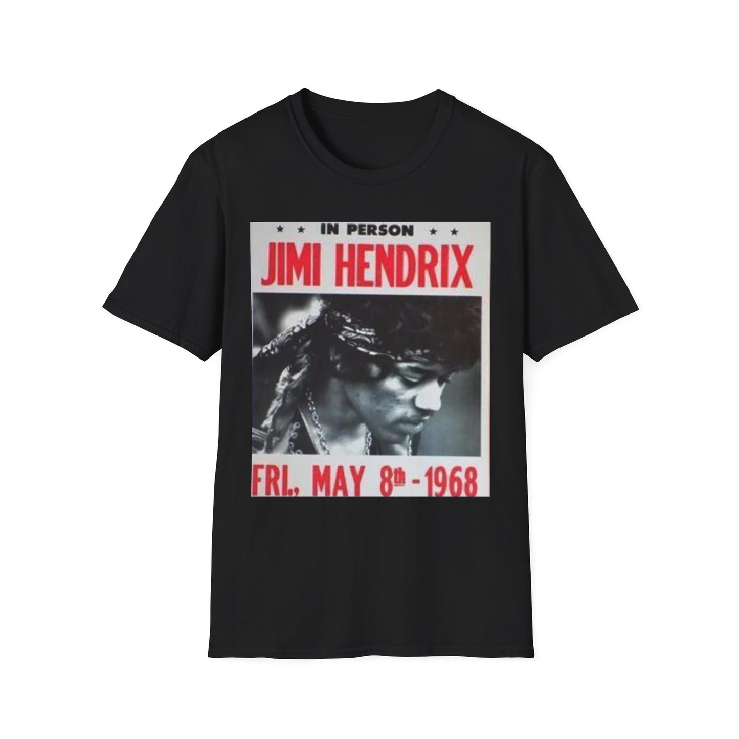 Vintage Jimi Hendrix T-Shirt, Retro Rock Tee, Music Gift for Fans, Unisex Graphic Tee, Concert Memorabilia