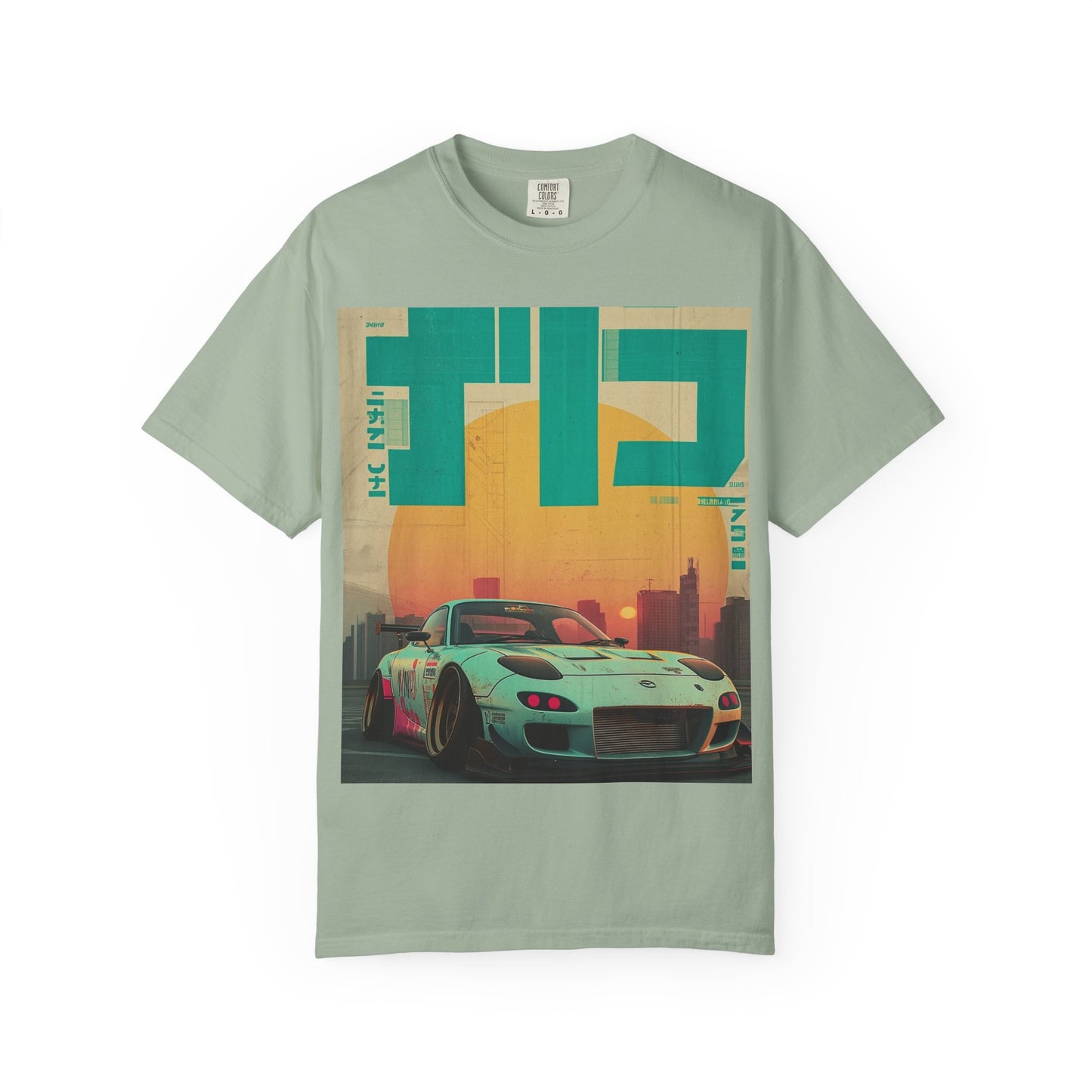 Retro Sunset Racing T-Shirt — Vintage Sports Car Graphic