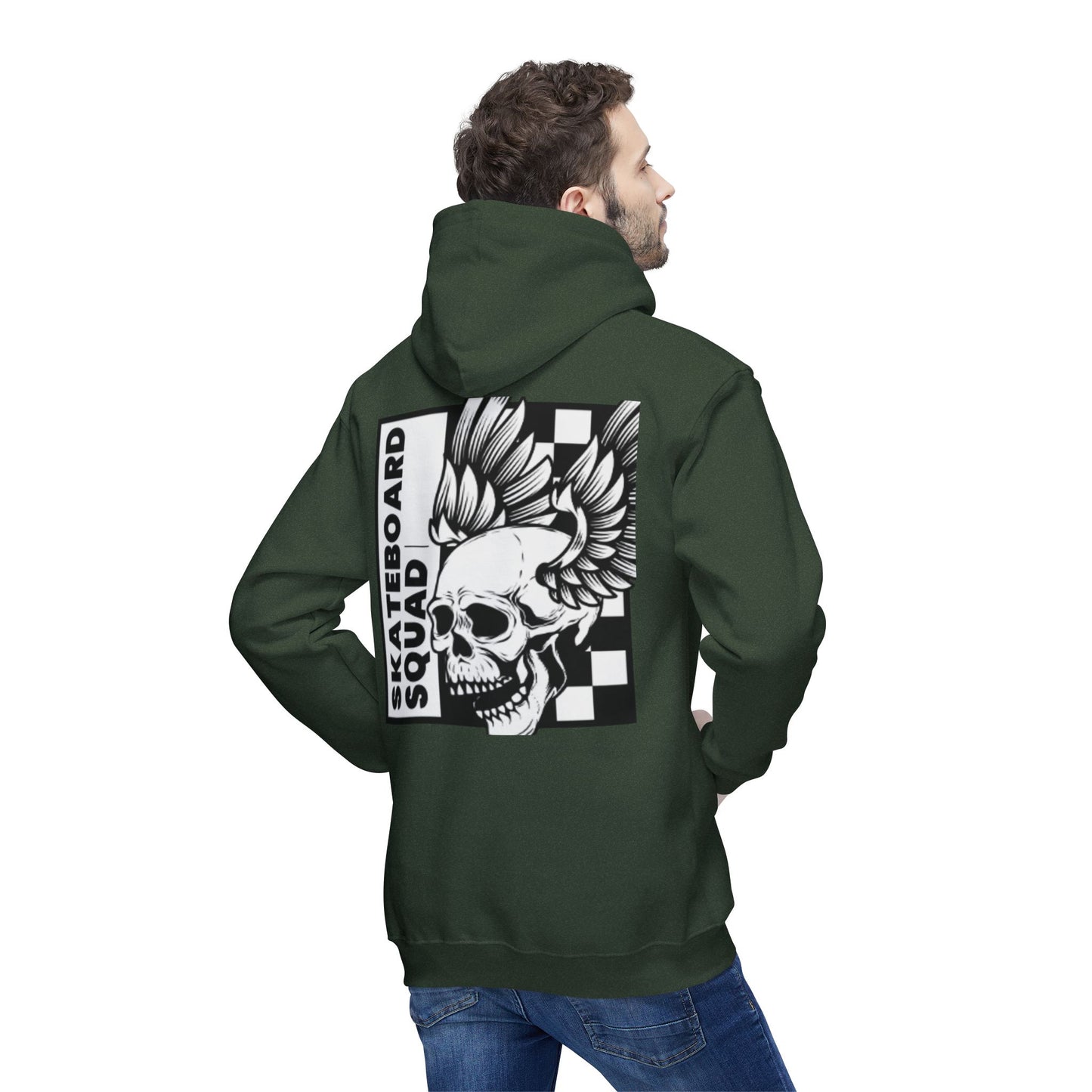 Skateboard Hoodie, Cool Streetwear Sweatshirt, Graphic Pullover for Skaters, Unisex Casual Wear, Gift for Skate Lovers