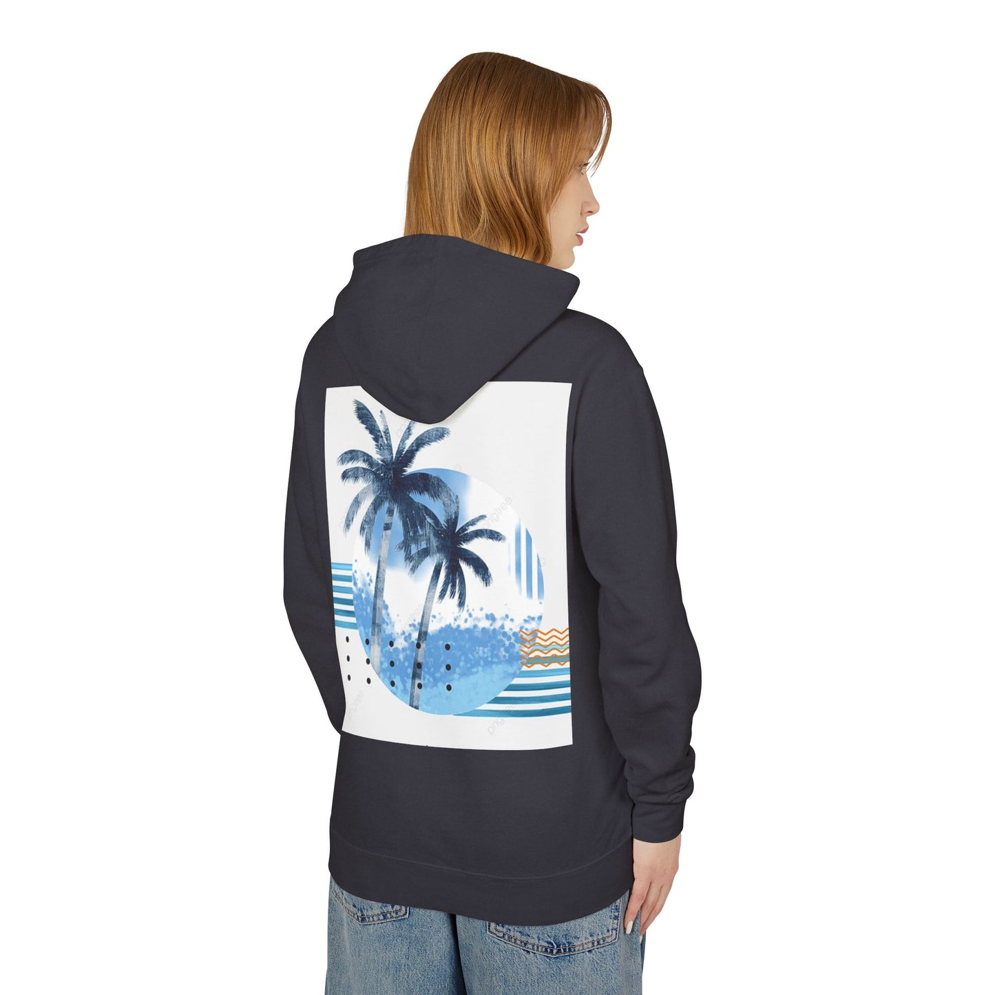 Tropical Vibes Lightweight Hooded Sweatshirt