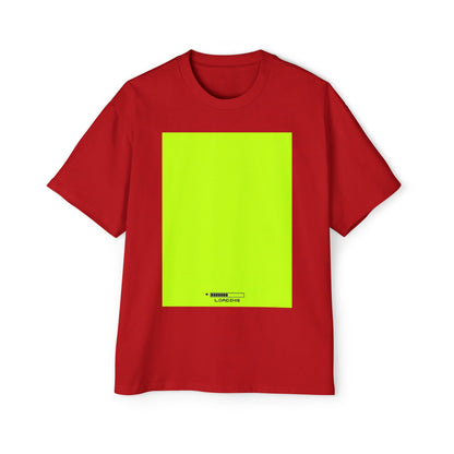 Oversized Tee — Neon Green Minimal Graphic "SUMMER LOVEDAY"