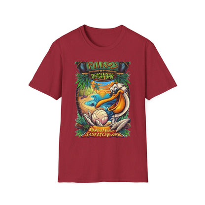 Beach Bar Vibes Unisex Softstyle T-Shirt - Perfect for Summer Fun and Relaxation