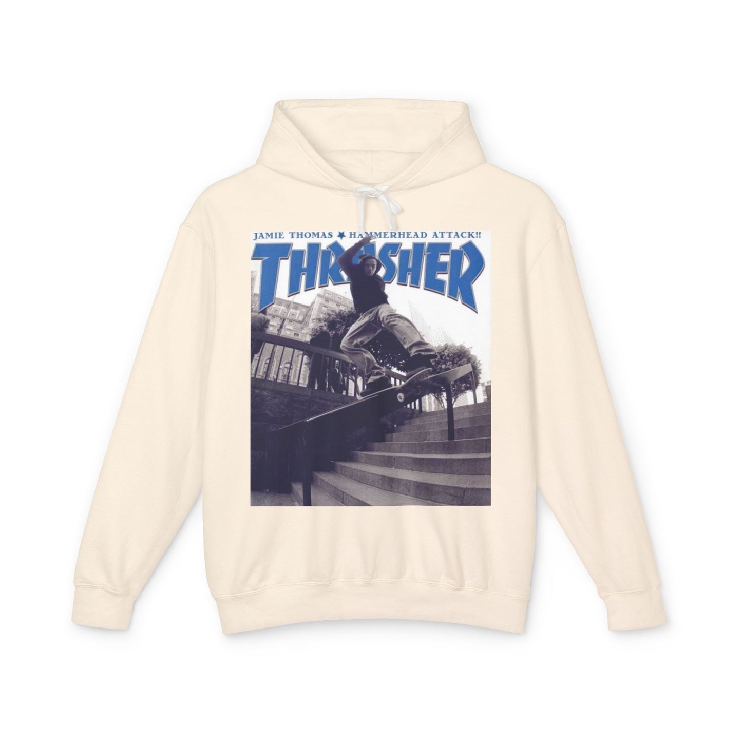Skateboarder Graphic Hoodie, Unisex Sweatshirt, Thrasher Inspired Apparel, Casual Wear, Gift for Skaters