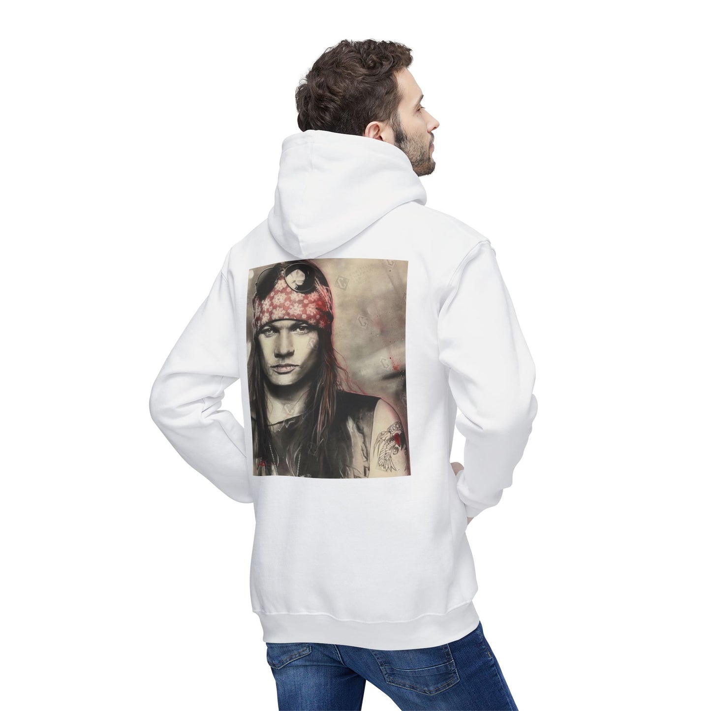 Unisex Hooded Sweatshirt with Rock Band Design – Made in US